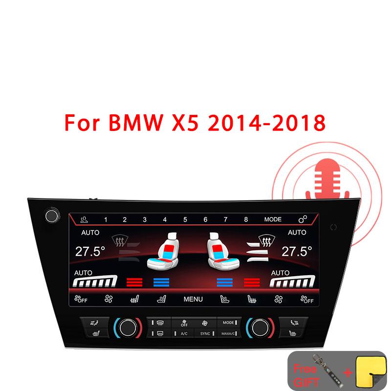 

10,25 для BMW X5 F15 X6 F16 2014 2015 2016-2018 Панель кондиционера Сенсорный ЖК-экран Состояние сиденья Голосовое управление Климат Eight Core красный