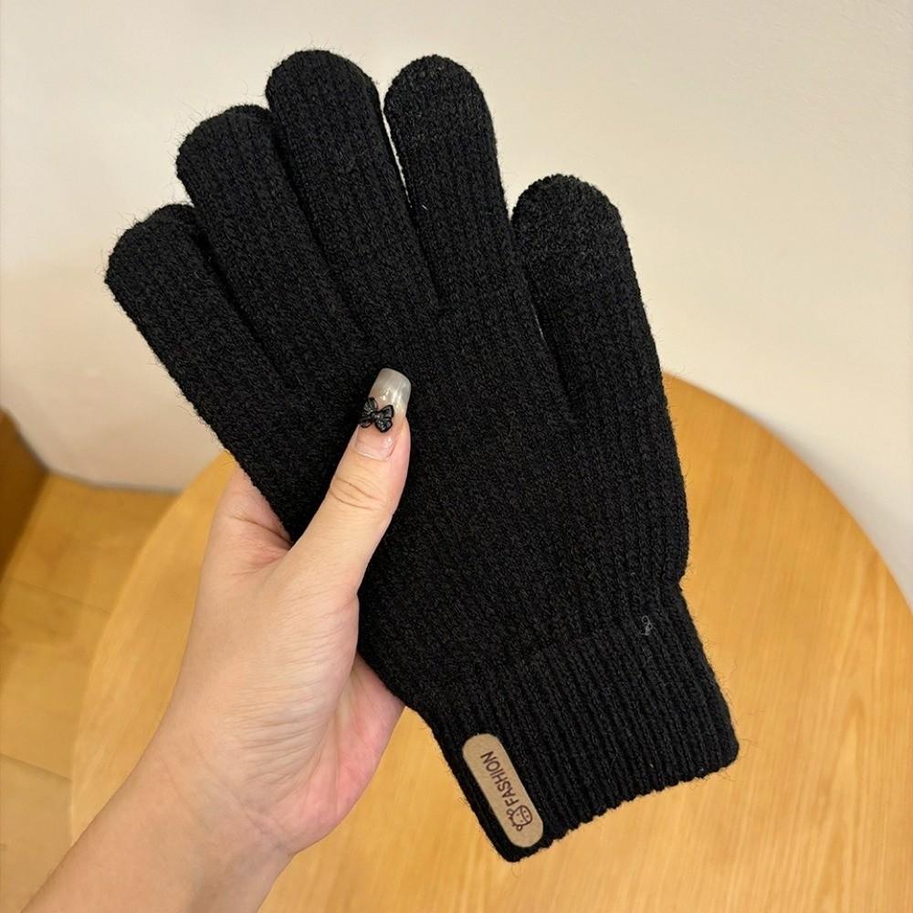 Keep Warm Touch Screen Gloves Cold Proof Mittens New Knitted Gloves  Winter