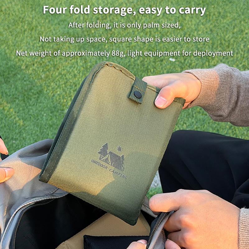 Outdoor Sitting Pad Waterproof Foldable Cushion 600D Oxford Cloth Lightweight Mat for Camping Picnic Beach  Events