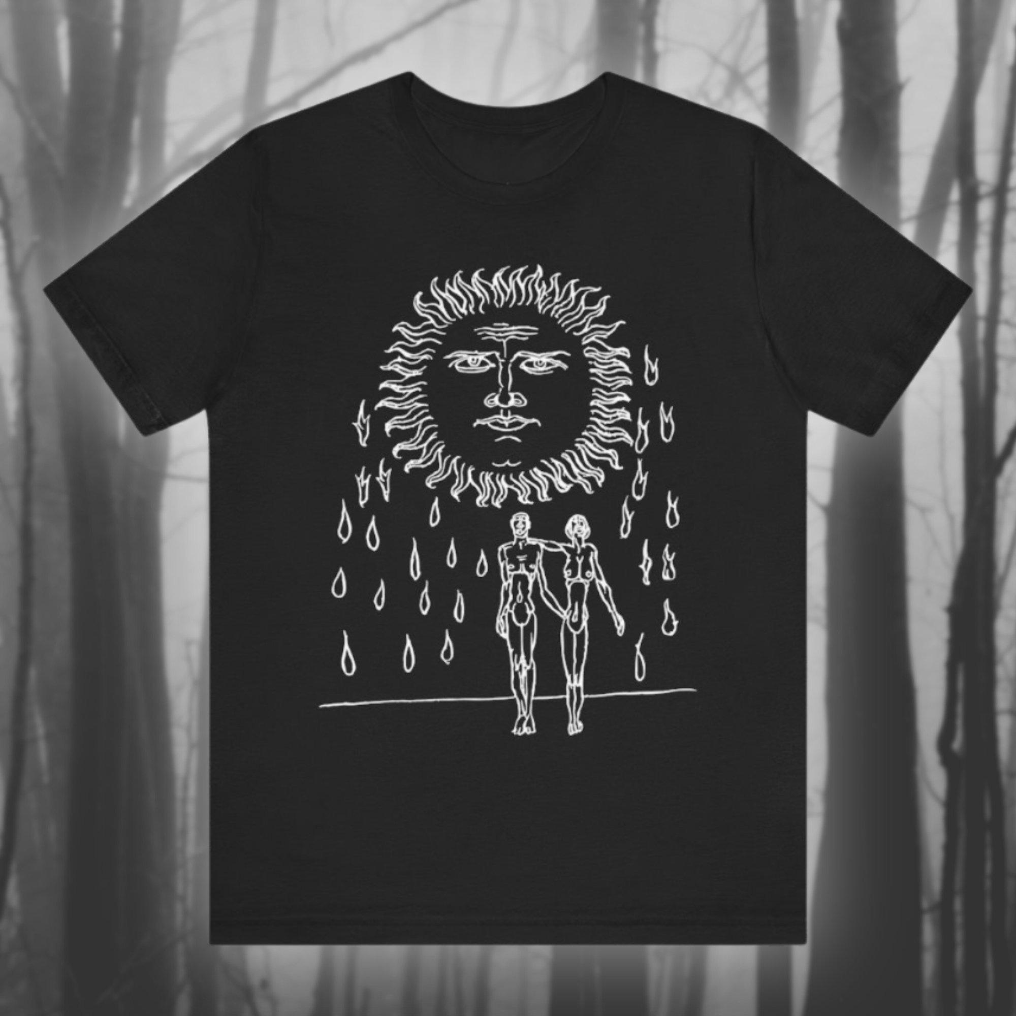 

Banquet of Witches and Devils Mysterious Woodcut Shirts Vintage Wiccan T-shirts Black Magic T-shirts Creepy Unisex Jerseys Tees 4XL