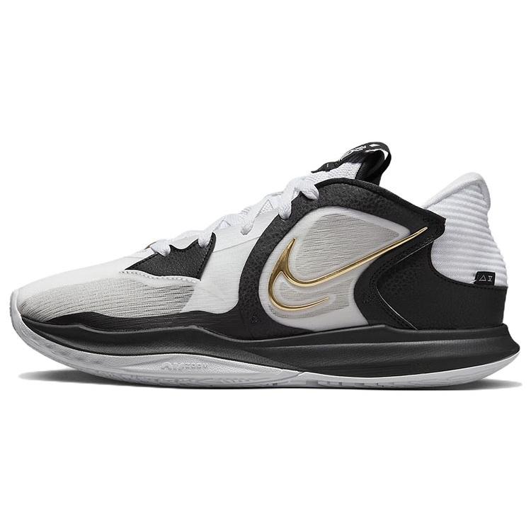 New Nike Kyrie Low 5 EP 'White Black Metallic Gold' DJ6014-101
