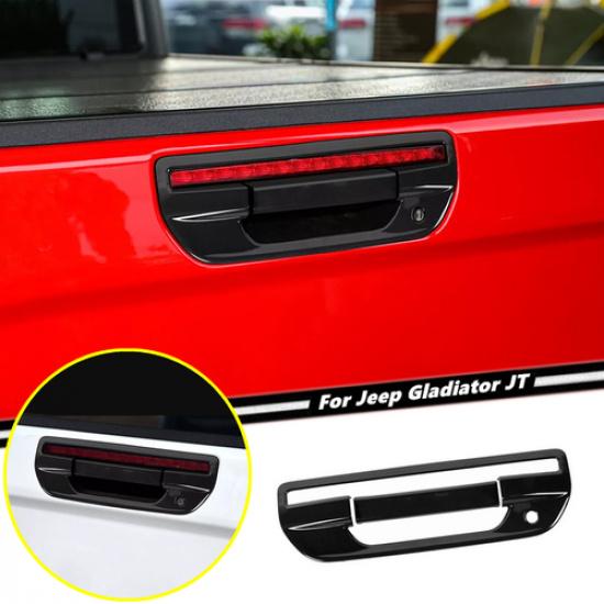 For Jeep Gladiator JT 20-25 Black Exterior Rear Door Tailgate Handle Cover Trim