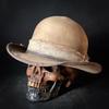 Wool Homburg Panama Hat Exotic Maillard for Women Men Photo Props Western for Men Women Unisex Wear Headwear