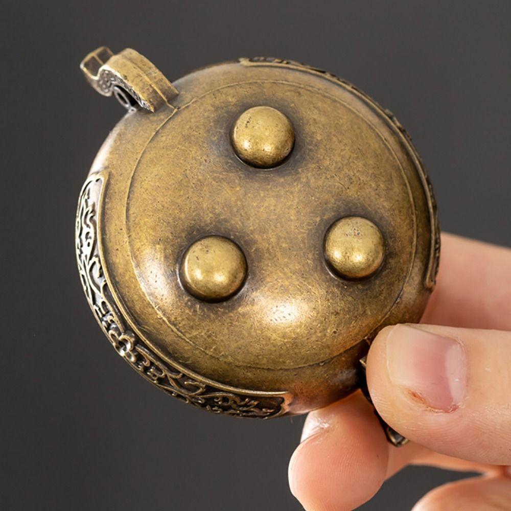 1Pcs Alloy Incense Stick Burner Sandalwood with Hollowed Out Patterns Lotus Incense Censer Retro Three Legged Stove