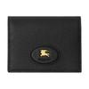 Bloomsbury Metal Knight Badge Calfskin Card Holder Wallet Women Wallet Black 81204921