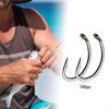 100 ks Háčků s protihrotem a zahnutým hrotem pro suché muškaření, vybavení, sladkovodní a mořská výbava