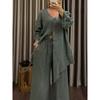 IHUASU Women's Fashion Casual Autumn Winter Long Sleeve V Neck Pants Suits