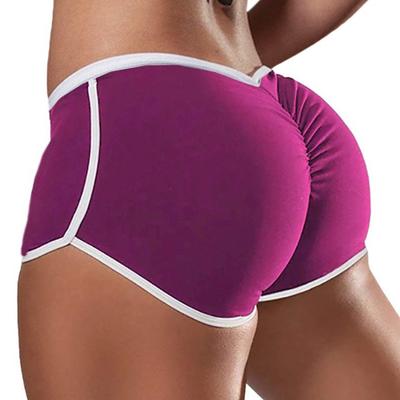Summer Sexy Solid Color Low Waist Sports Running Hip Shorts