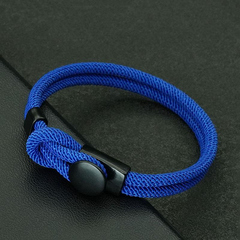Noter Fashion Rope Bracelet Men Grade A 4mm Lucky Cord Chain Braslet Bangle Perfect Gift For Him Leisure Versatile Accessories
