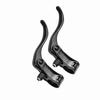 1pair Aluminum Alloy 24mm Mountain Bike Disc Brake Bar Handle   Cycling Accessory (Black)