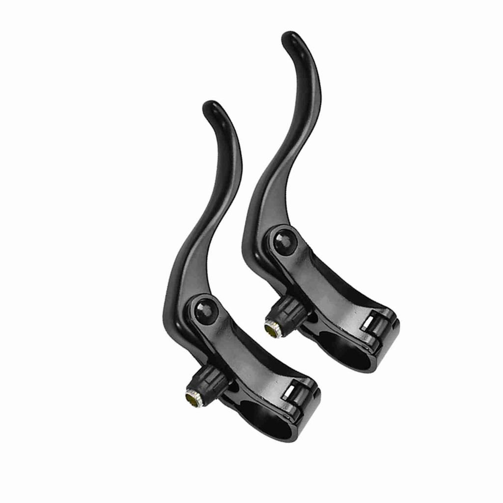 1pair Aluminum Alloy 24mm Mountain Bike Disc Brake Bar Handle   Cycling Accessory (Black)