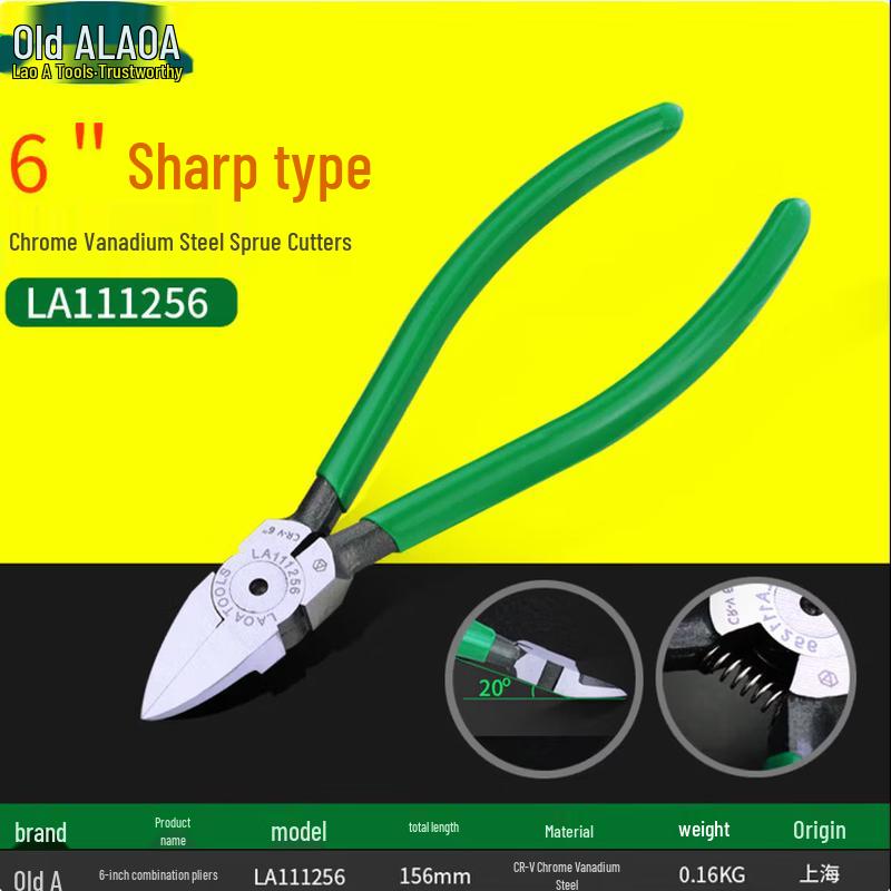 LAOA 6-inch Chromium-Vanadium Steel Diagonal Cutting Pliers 6 inch