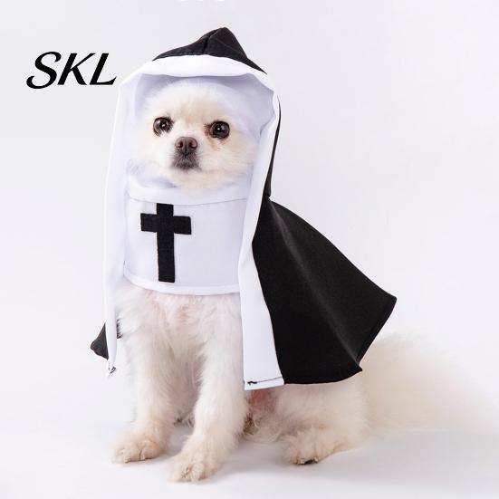 Comfortable Pet Costume Cat Nun Costume, Cute Outfit, Cosplay Clothes, Skin-friendly Clothing Fun Party Outfit for Small Medium Dogs Cats