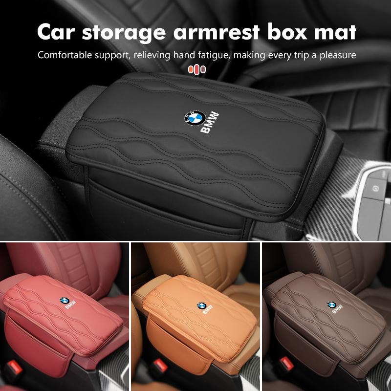 For BMW Car Armrest Box Pad Center Console Arm Rest Protector Cover Storage Pocket Elbow Rest Cushion X3 X5 M5 M3 E46 E90 E60