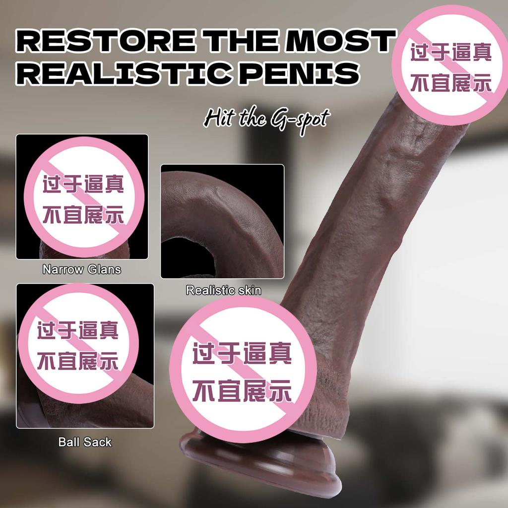 Manual Silicone Simulation Dildo Female Masturbator Beginner Masturbator Adult Sex Toy