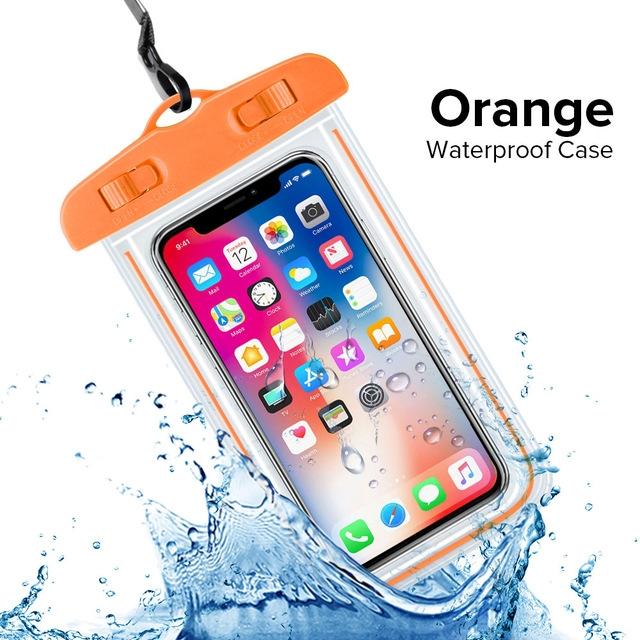 Up To 7.3" Multicolor Universal Waterproof Phone Pouch Phone Waterproof Case Dry Bag IP68 Outdoor Sports for Apple IPhone Samsung and More