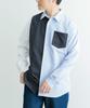 Urban Research Items Vertical Switch Long Sleeve Dress Size Size Men's Shirt, L.BLU, M, IT44-13A008