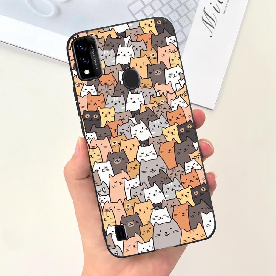For ZTE Blade A51 Case BladeA71 Cute Astronauts Cartoon Cover Soft TPU Phone Case For ZTE Blade A71 A7030 BladeA51 Fundas Bumper