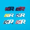 1 peça 3D Metal SR Logo Emblema Adesivo Porta-malas Traseiro Lateral Para-lama Decalque para Todos os Carros
