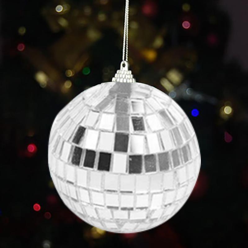 PCS Mini Disco Mirror Ball Christmas Tree Bauble Home Party Decoration