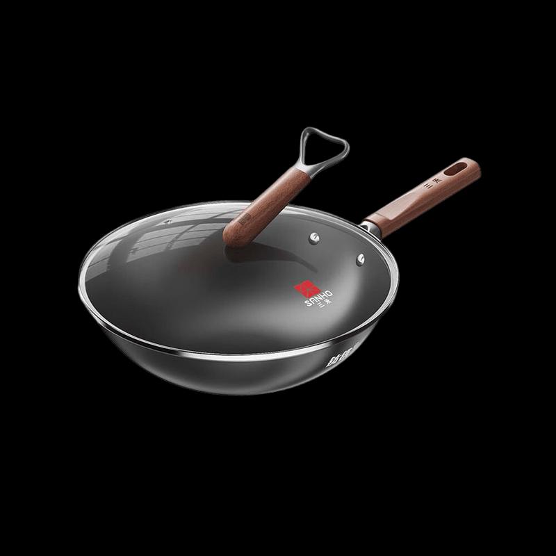 Sanhe 0-Coating Titanium Iron Wok