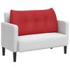 Back Cushion Red 100 x 24 x 50 cm Fabric