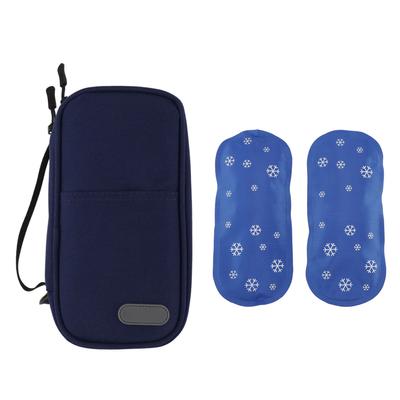 Insulin Cooler Travel Case Soft Oxford Fabric Compact Portable Diabetic Travel Case with 2 Ice