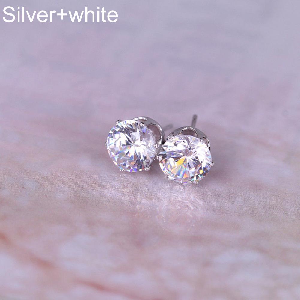 Smart Cubic Zirconia  Ear Stud Earrings Wedding Gift
