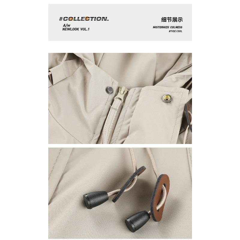Men Hooded Casual Outdoor Jacket Windproof Waterproof Hiking Sports Coat
