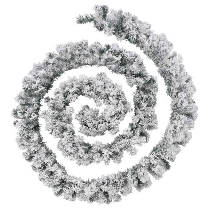 VidaXL Guirlande de Noël avec lumières LED vert 10 m PVC, décoration de Noël, décor de Noël suspendu, guirlande de Noël 4019670