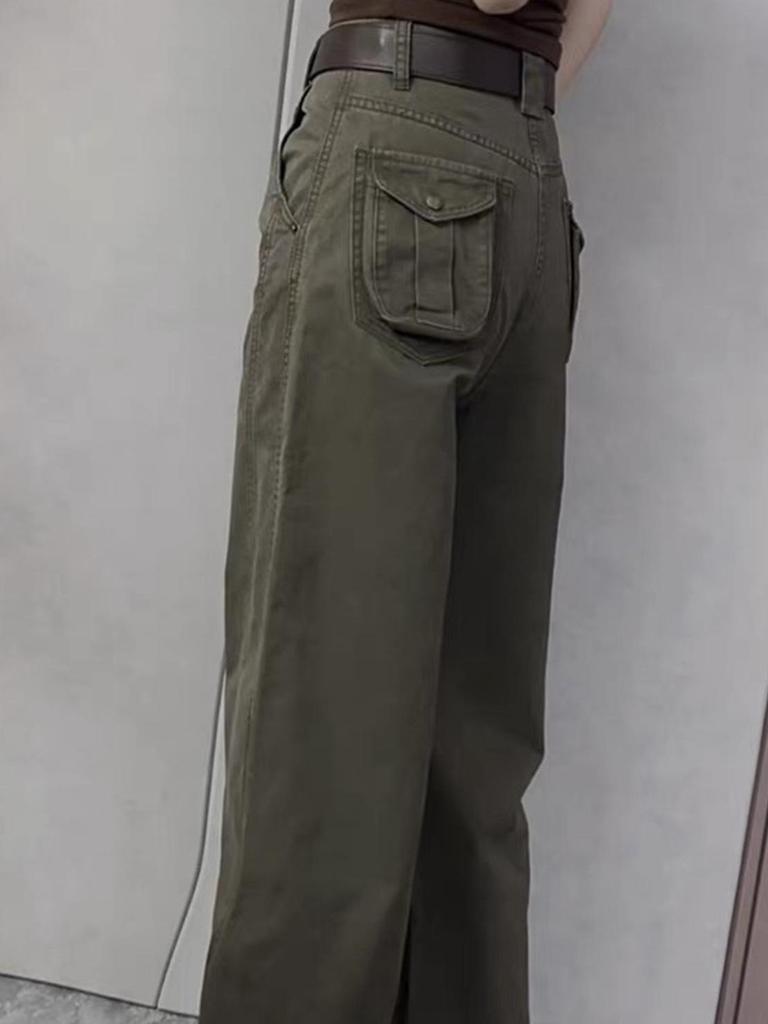 Women's High-Waist Loose Cargo Pants - Autumn/Winter 2025 Fashion