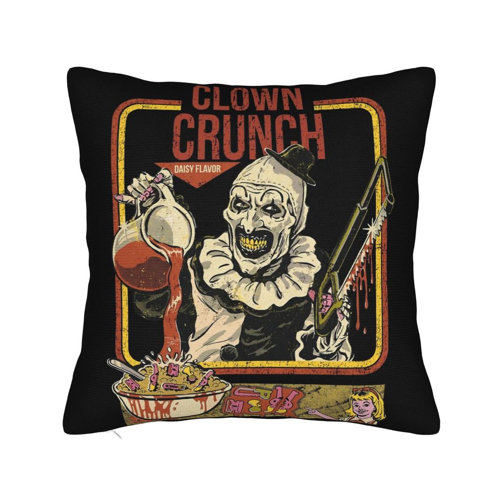 Terrifier Horror Movie Pillowcase Soft Polyester Cushion Cover Gift  Pillow Case Cover Home Zipper 45X45cm