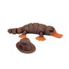 3D Printed Articulated Platypus Fidget Toys Dynamic Animals Toy Full Articulated Flexible  Platypus Toys Adults Fidget