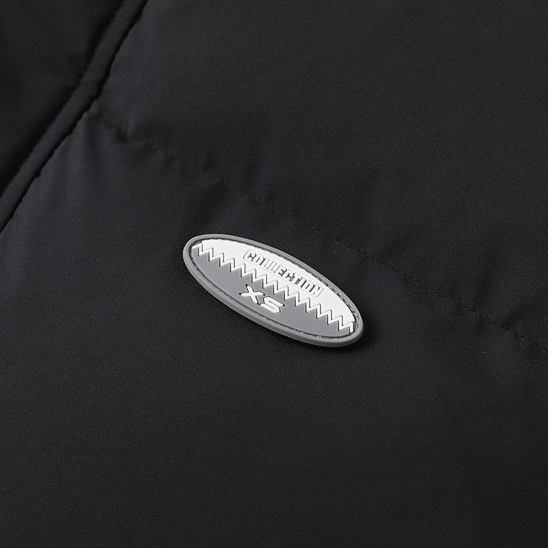 Down jacket men's winter fashion versatile, simple solid color thickened warm white duck down trendy brand warm jacket