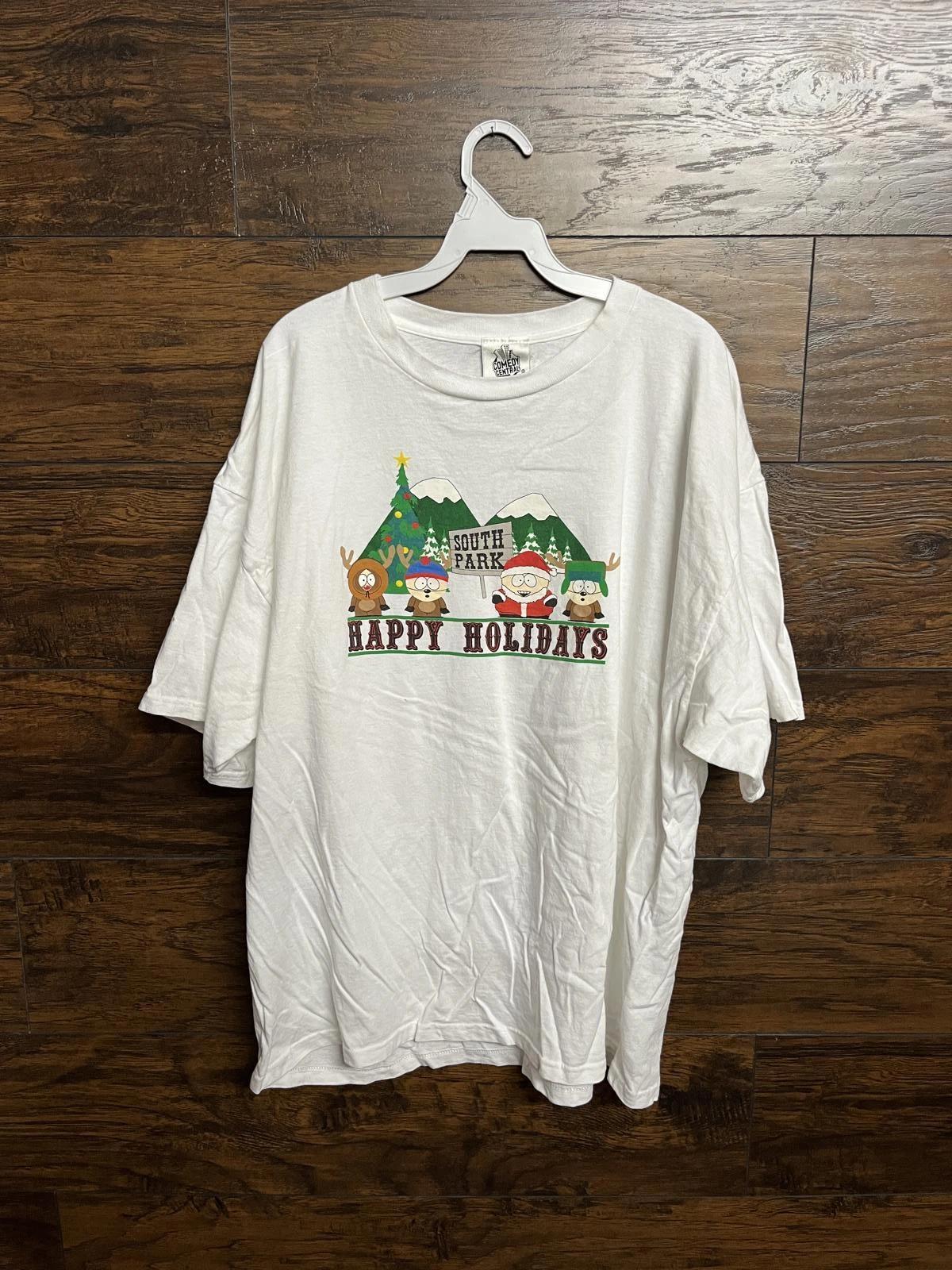 

Vintage South Park T-shirt Happy Holidays Christmas - 2XL XL