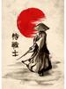 Retro Japanese Samurai Posters Canvas Painting Japan Culture Wall Art Picture For Living Room Home Decoration Frameless