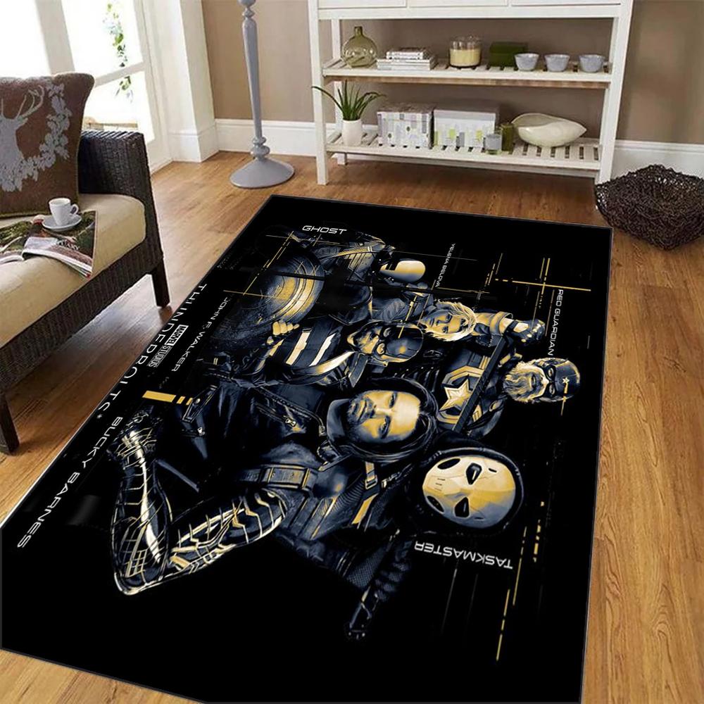  DISNEY Marvel Thunderbolts Living Room Decorative Rug Sofa Coffee Table Non-slip Mat Winter Soldier Boy Bedroom Decor Rug
