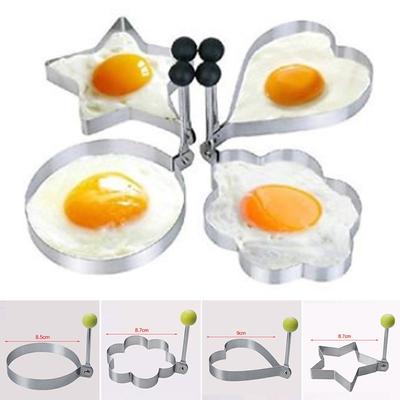 Stainless Steel Egg Shaper Ring Fried Oven Poacher Pancake Mould Kitchen Tool