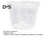 Vaso transparente para orquídeas, vaso de flores reutilizável para orquídeas com furos, plantador ventilado de plástico para replantio, cultivo de orquídeas em ambientes internos e externos