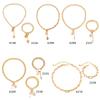 Hip Hop Sweet Cool Metal Love Necklace Women'S Fashion Diamond Set Lock Pendant Collarbone Chain Necklace