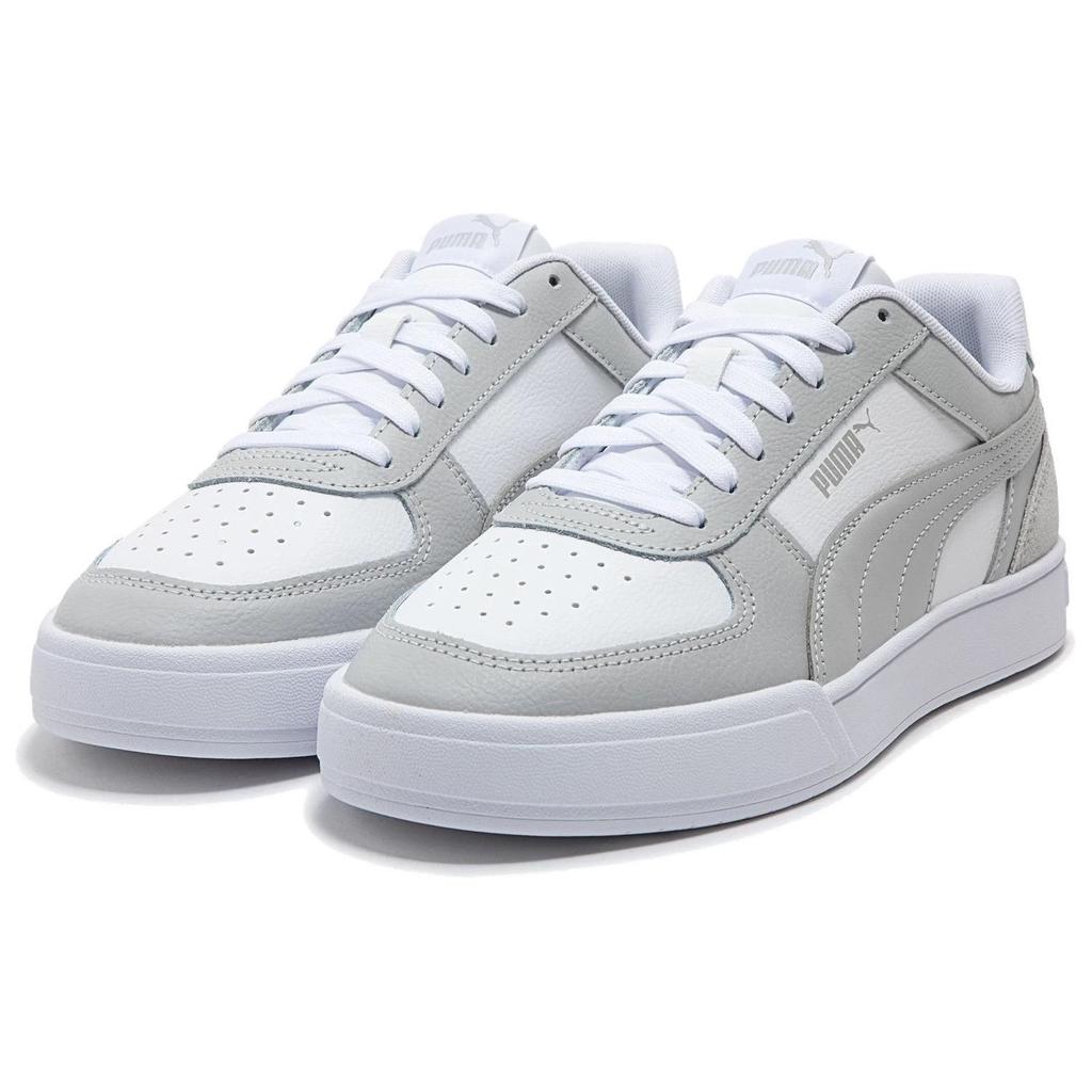 Puma Caven 2.0 Leather Color Block Slip Resistant Durable Low Top Sneakers Unisex Sneakers White Gray 399398-02