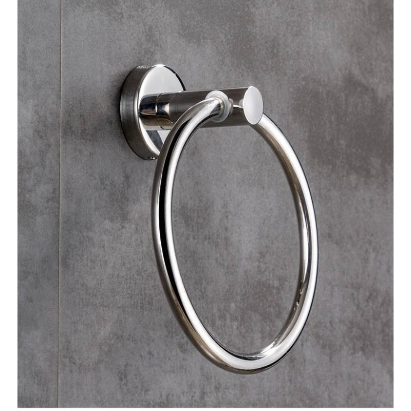 304 Stainless Steel Towel Ring Bathroom Wall Mount Polished Finish Heavy Duty 15kg Load Capacity