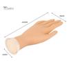 Puntos Nail Art Bendable Table Mount Soft Manicure Practice Model Training Faux Hand