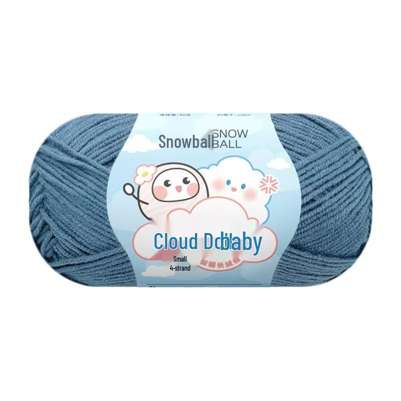 

Облако из снежков DIY Набор для ручного вязания куклы и шарфа из молочного хлопка