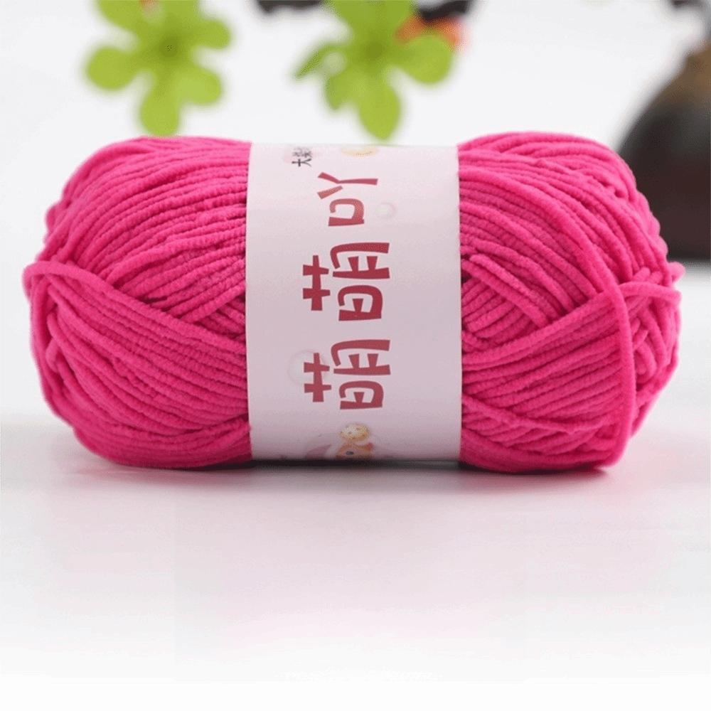 

М яка пряжа амігурумі Пухнаста текстура Дитяча пряжа Нова пряжа для в язання гачком Проекти для в язання Rose red