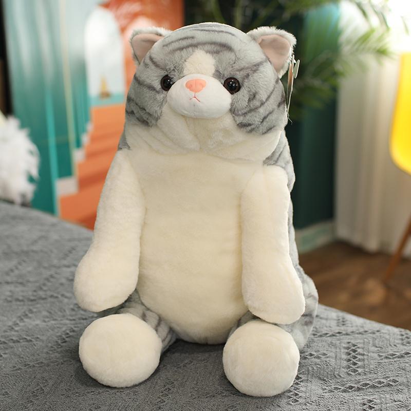 25/42/50cm Simulation Cat Plush Pillows Soft Stuffed Animals Cushion Sofa Decor Cartoon Plush Toys for Children Kids Gift