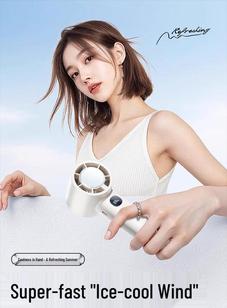 High-Speed Portable Cooling Fan, 100 Gears, USB Rechargeable, Violent Turbo Power