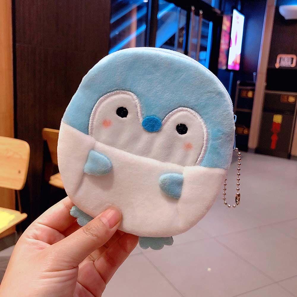 Casual Ladies Gift Key bag With keychain Penguin Mini Wallet Coin bag Earphone Bag Coin purse