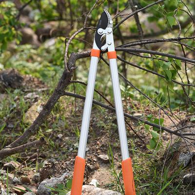 Lange Heckenschere Ambossschere mit Anti-Rutsch-Griff, Handwerkzeug zum Beschneiden von Ästen und Ratschen, Gartenwerkzeuge