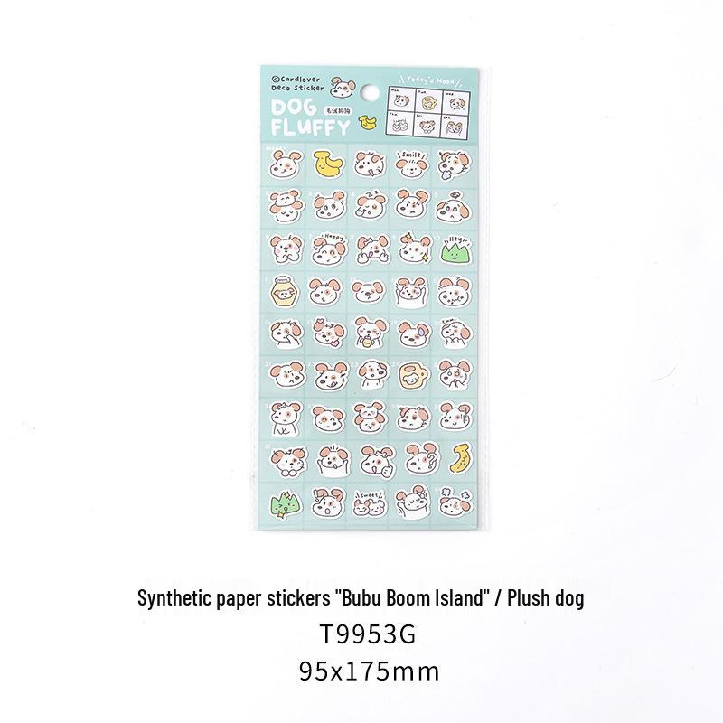 Xin s Lover Korean Style Cute Emoticon Paper Stickers - Bu Bu Mu Island Series, DIY Sealing Stickers.